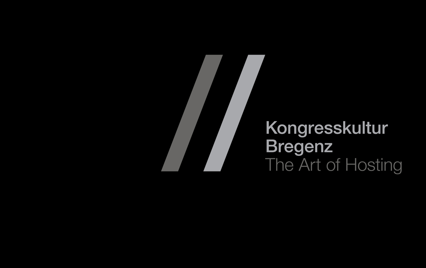 Logo Kongresskultur Bregenz auf schwarz