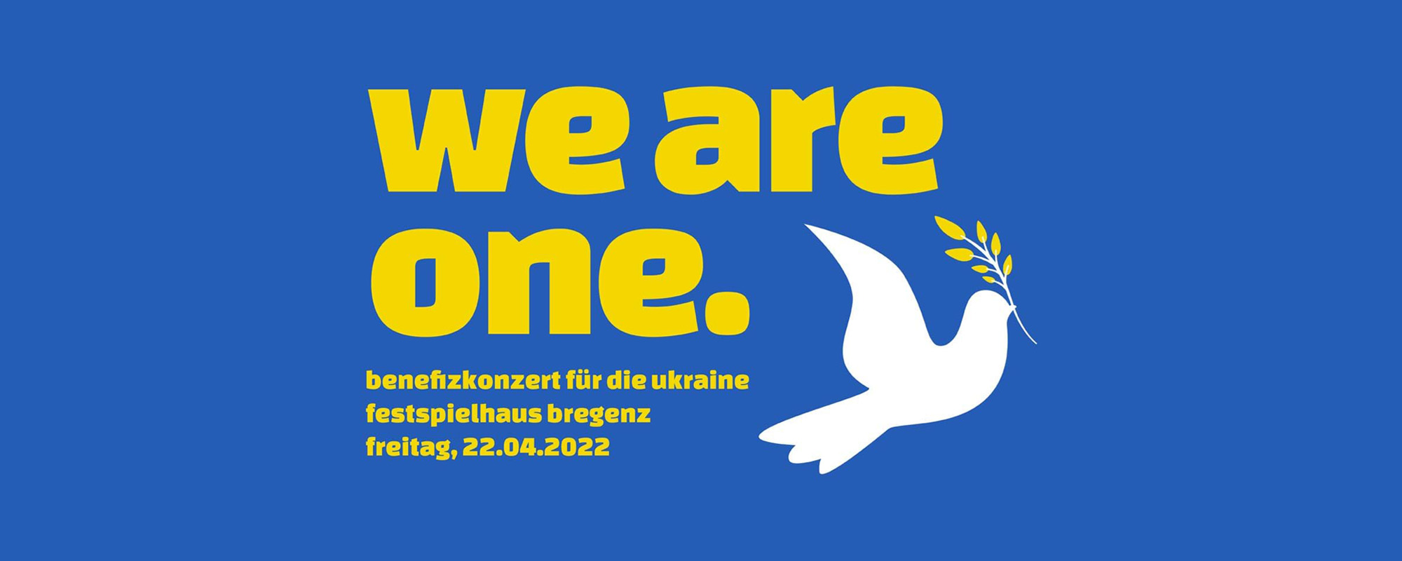 Benefizkonzert „WE ARE ONE“ im Festspielhaus Bregenz